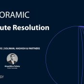 Cover of the Panoramic Dispute Resolution Egypt publication by Soliman, Hashish & Partners featuring contributor portraits, Lexology branding, and a dark blue corporate design.